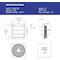 Iliving Silver 1200 CFM 16 in. Gable Mount Smart Remote Shutter Exhaust Fan with Thermostat, Humidistat ILG8SF16VC - alternate 3
